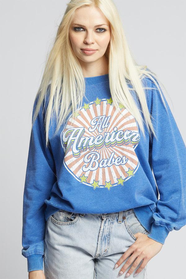 recycled karma The American Babes Oversized Vintage Sweatshirt