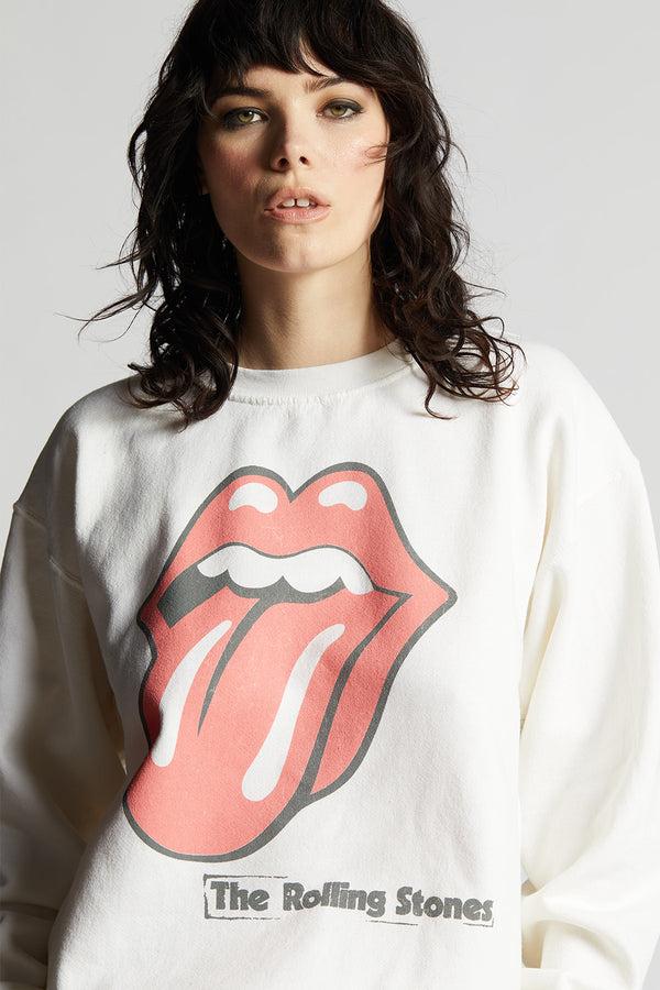 Recycled Karma The Rolling Stones Band Logo Slim Fit Sweatshirt