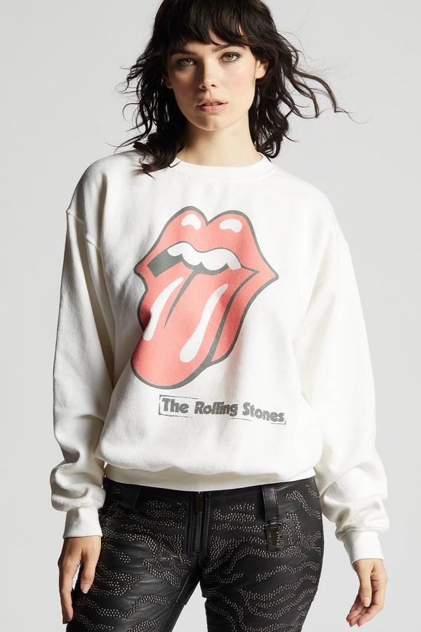 recycled karma The Rolling Stones Band Logo Slim Fit Sweatshirt