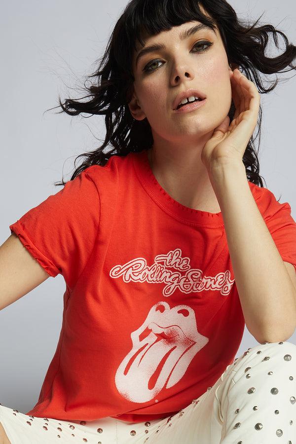 Recycled Karma The Rolling Stones Classic Band Logo Graphic Tee