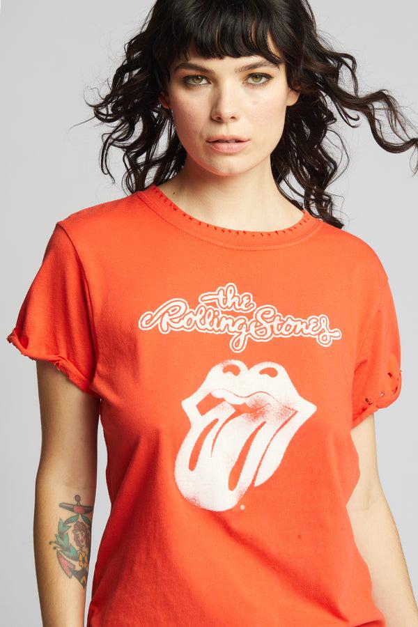 Recycled Karma The Rolling Stones Classic Band Logo Graphic Tee