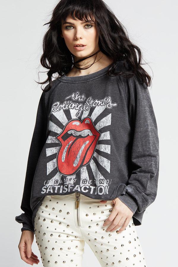 Recycled Karma The Rolling Stones I Can't Get No Satisfaction Oversized Sweatshirt