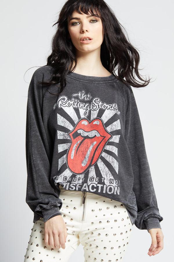 recycled karma The Rolling Stones I Can't Get No Satisfaction Oversized Sweatshirt