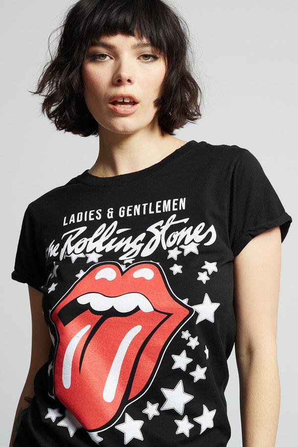 Recycled Karma The Rolling Stones Ladies And Gentlemen Black Graphic Tee