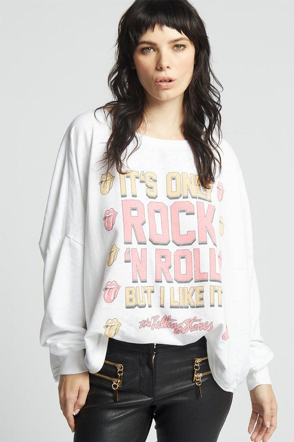 Recycled Karma The Rolling Stones Only Rock N Roll Sweatshirt