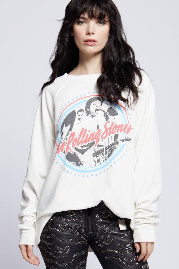 recycled karma The Rolling Stones Oversized Vintage Concert Sweatshirt