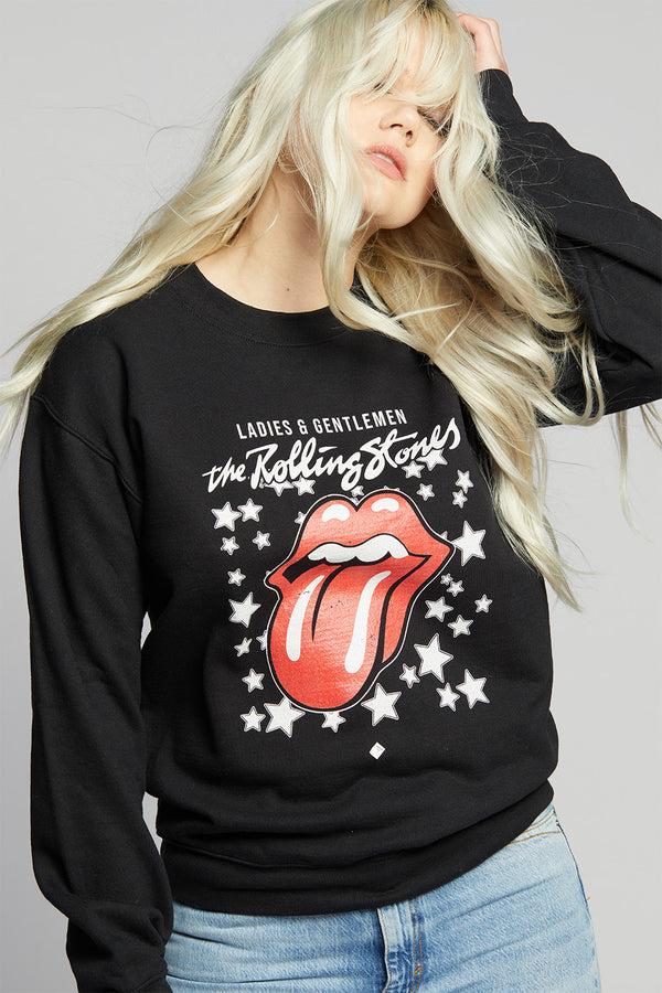 Recycled Karma The Rolling Stones Stars Fitted Sweatshirt