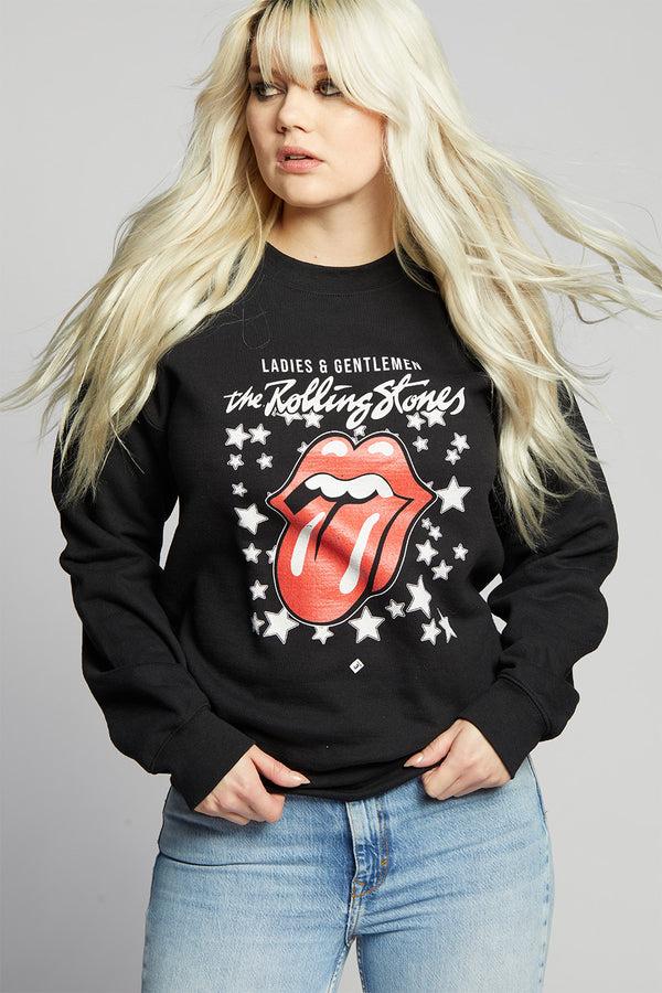 Recycled Karma The Rolling Stones Stars Fitted Sweatshirt