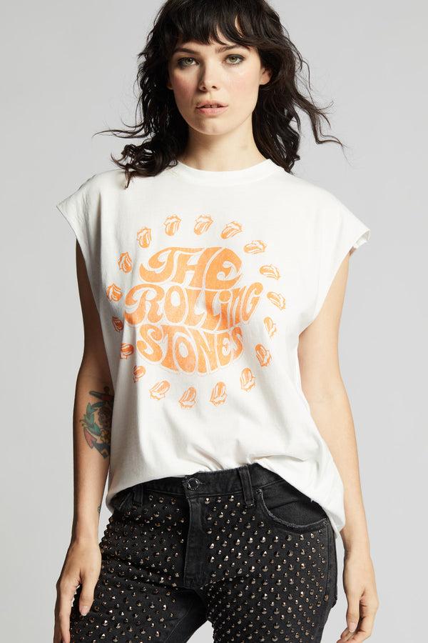 Recycled Karma The Rolling Stones Vintage Cut Sleeve Band Tee