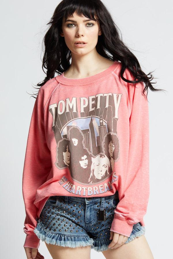 recycled karma Tom Petty And The Heartbreakers Oversized Band Sweatshirt