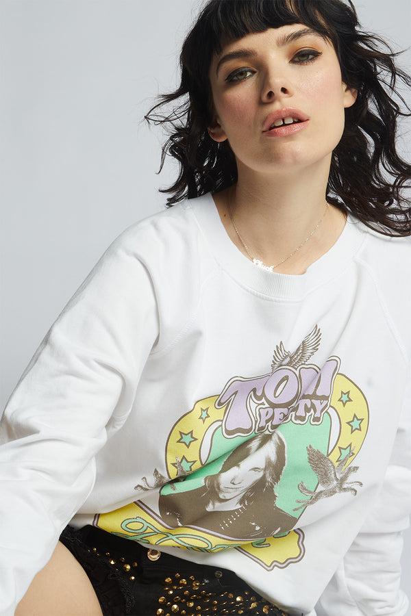 Recycled Karma Tom Petty Free Fallin Vintage Oversized Sweatshirt