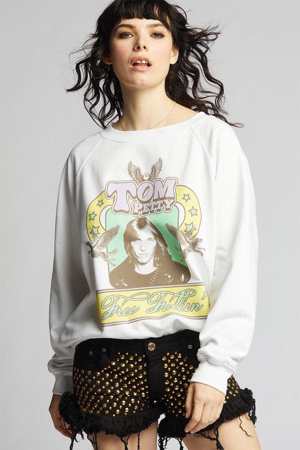 Recycled Karma Tom Petty Free Fallin Vintage Oversized Sweatshirt