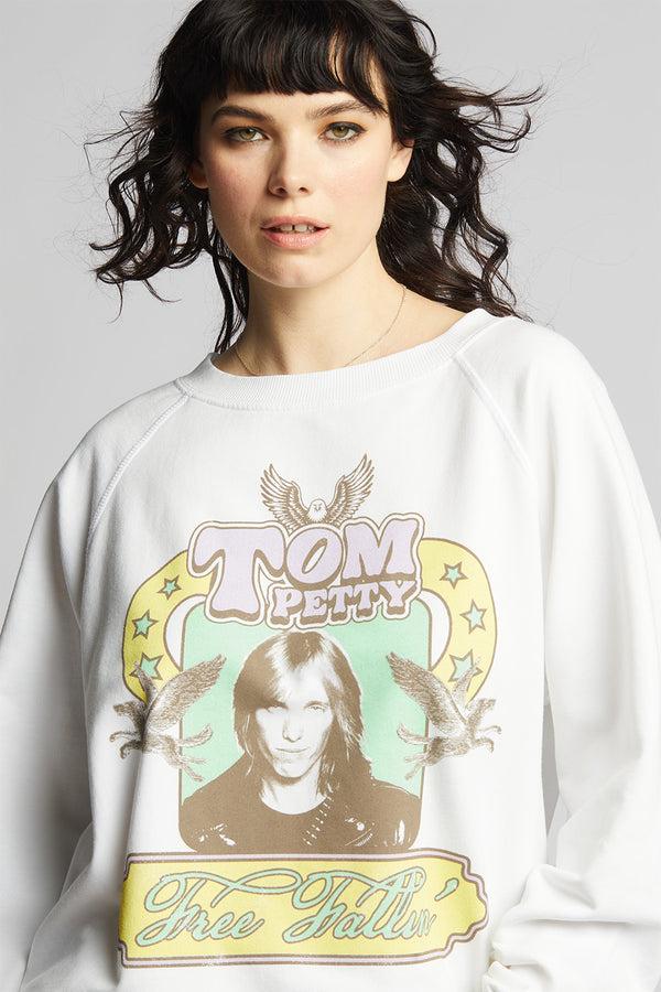Recycled Karma Tom Petty Free Fallin Vintage Oversized Sweatshirt