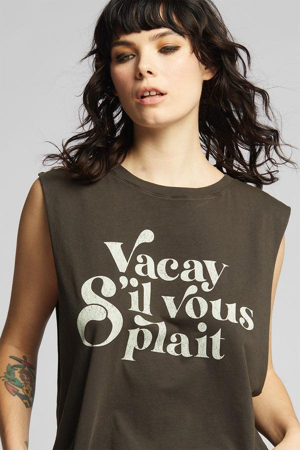 Recycled Karma Vacay S'il Vous Plaît Unisex Muscle Tank Top