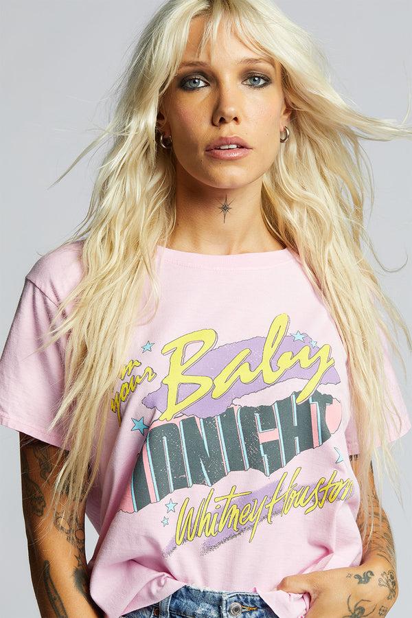 Recycled Karma Whitney Houston I’m Your Baby Tonight Cropped Tee