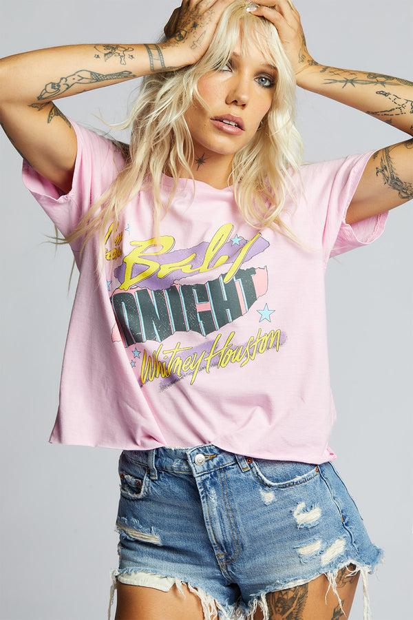 Recycled Karma Whitney Houston I’m Your Baby Tonight Cropped Tee