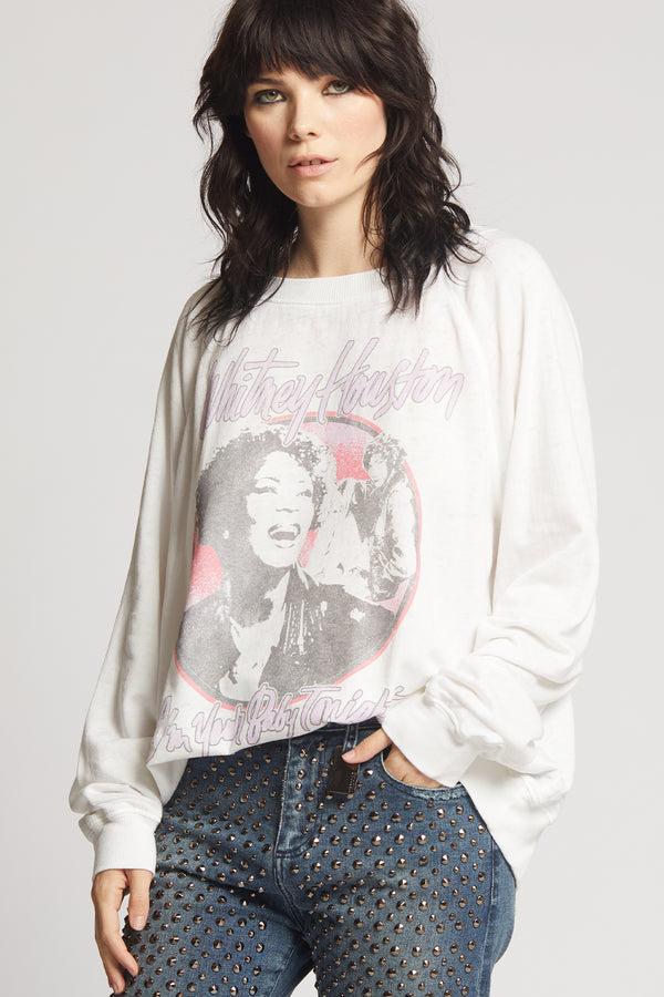 Recycled Karma Whitney Houston I'm Your Baby Tonight Sweatshirt