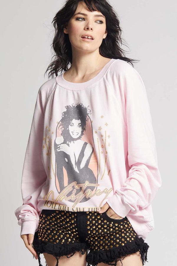 Recycled Karma Whitney Houston Love Will Save The Day Sweatshirt