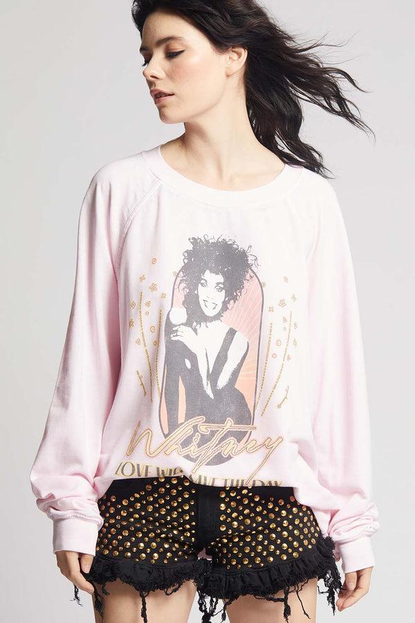 Recycled Karma Whitney Houston Love Will Save The Day Sweatshirt
