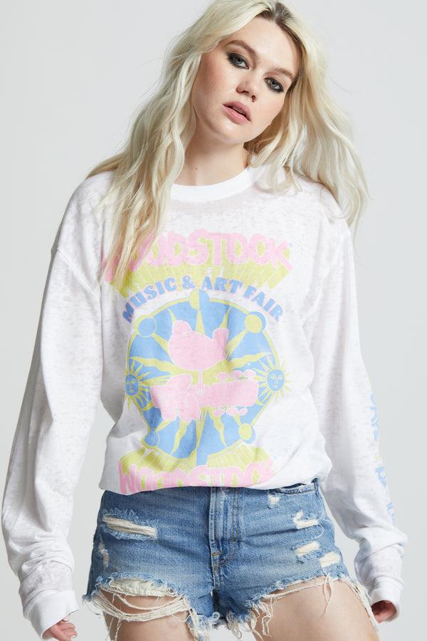 Recycled Karma Woodstock Music & Art Fair Fitted Sweatshirt