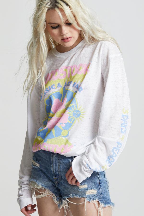 Recycled Karma Woodstock Music & Art Fair Fitted Sweatshirt