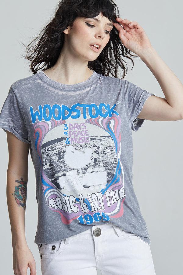 Recycled Karma Woodstock Music & Art Fair Retro Graphic Tee