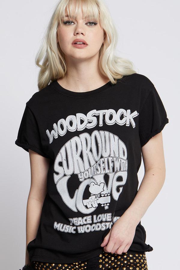 Recycled Karma Woodstock Surround Yourself With Love Tee