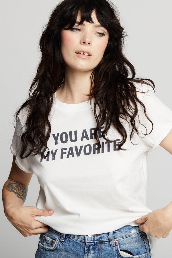 Recycled Karma You Are My Favorite Minimalist Statement Tee