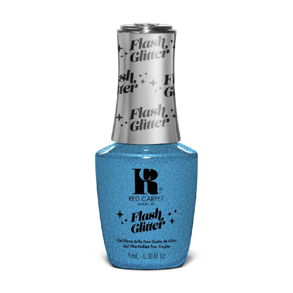 red carpet manicure Bejeweled In Blue Flash Glitter 0.3 fl oz