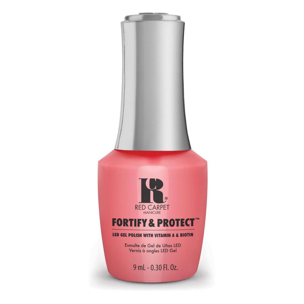 red carpet manicure Fortify and Protect Mai Tai For Me LED Nail Gel Color 0.3 fl oz