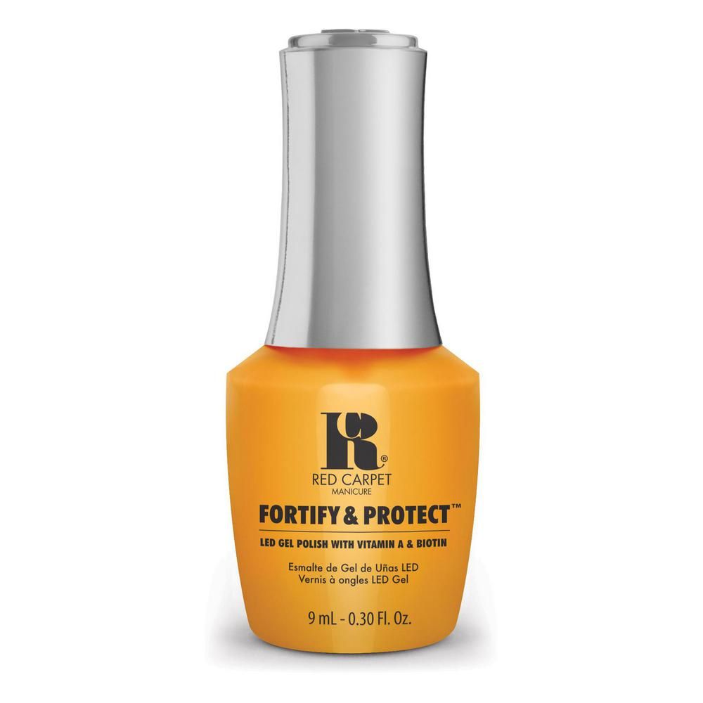 red carpet manicure Fortify and Protect Sunshine & Good Times LED Nail Gel Color 0.3 fl oz