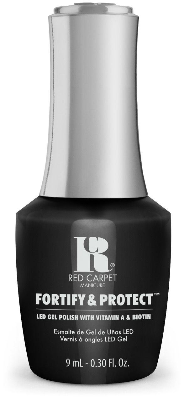 red carpet manicure Fortify & Protect Black Stretch Limo LED Nail Gel Color 0.3 fl oz