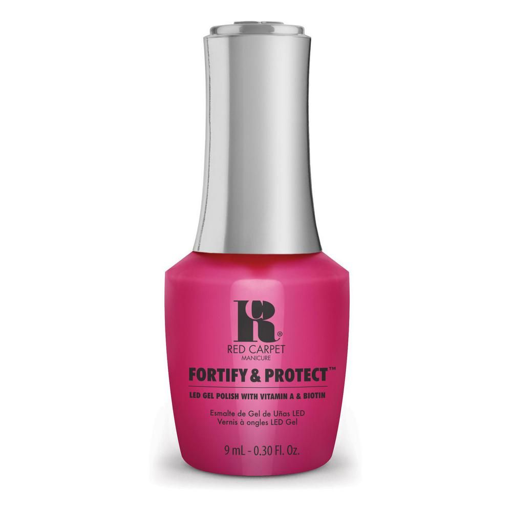 red carpet manicure Fortify & Protect Cherry Blossom Beauty LED Nail Gel Color 0.3 fl oz