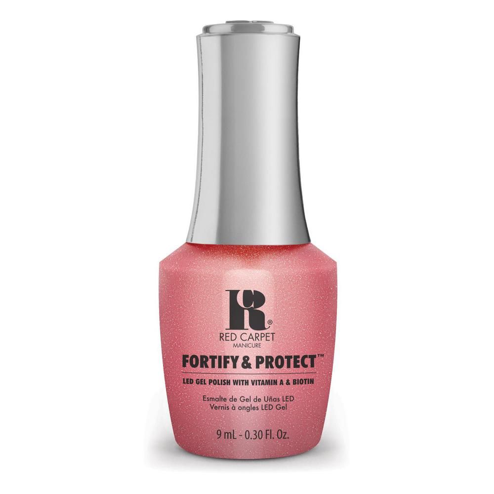 red carpet manicure Fortify & Protect Dripping In Sparkle LED Nail Gel Color 0.3 fl oz