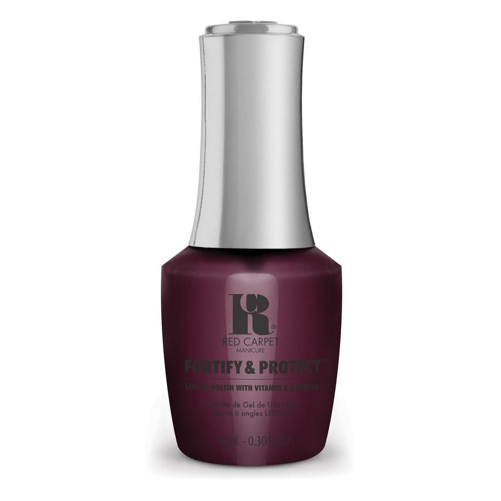 red carpet manicure Fortify & Protect Film Reel Red LED Nail Gel Color 0.3 fl oz
