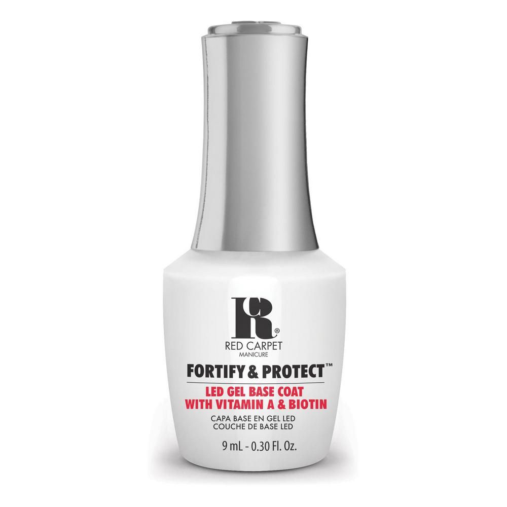 red carpet manicure Fortify & Protect LED Gel Base Coat with Vitamin A & Biotin