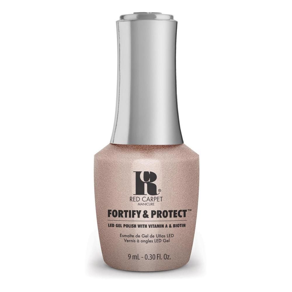 red carpet manicure Fortify & Protect Nude Outlook LED Nail Gel Color 0.3 fl oz