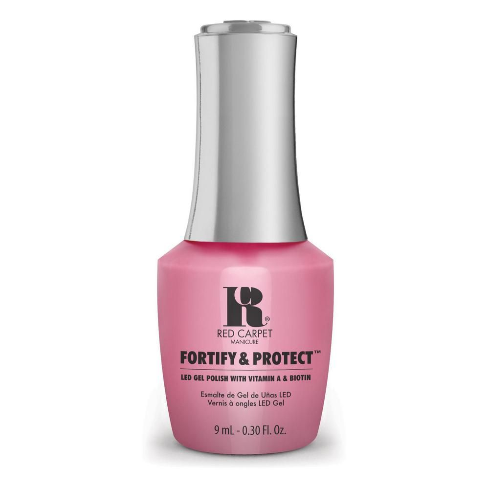 red carpet manicure Fortify & Protect Very Important Pink LED Nail Gel Color 0.3 fl oz