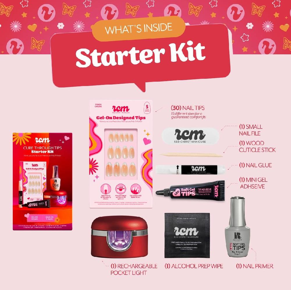 Red Carpet Manicure Gel-On Designed Tips - Gel-On Designed Tips Starter Kit