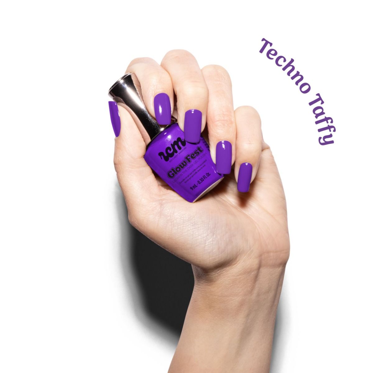 Red Carpet Manicure Glow Fest Techno Taffy LED Nail Gel Color 0.3 Fl Oz