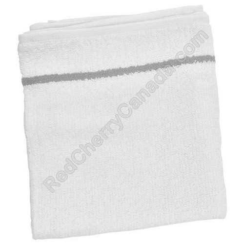 red cherry lashes Deluxe White Towels Grey Stripe 12/Bag