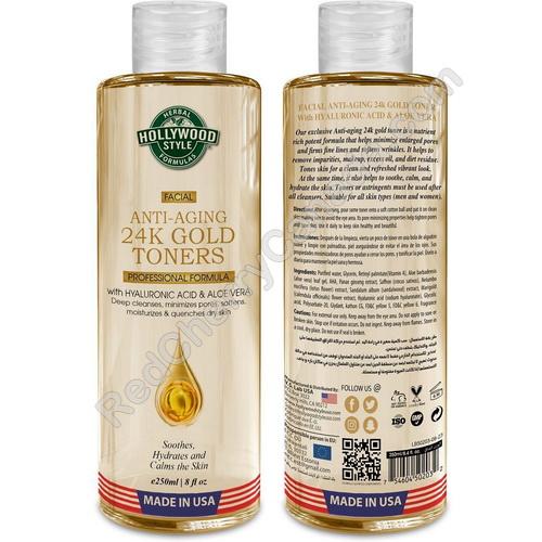 red cherry lashes HS Toner Gold Anti-Aging 24K 200 ml