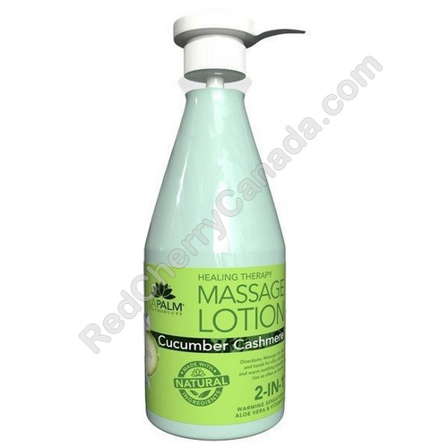 red cherry lashes La Palm Lotion Massage Cucumber 24 oz