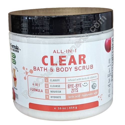 red cherry lashes Bath Body Clear Scrub 16 oz