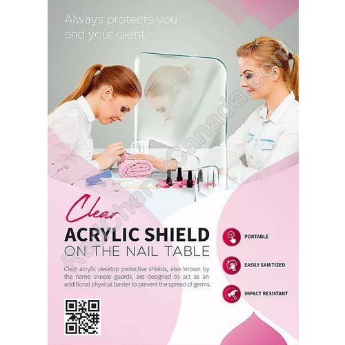 red cherry lashes Clear Acrylic Shield