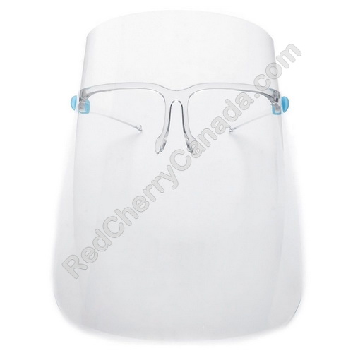 red cherry lashes Face Shield w/ Glasses