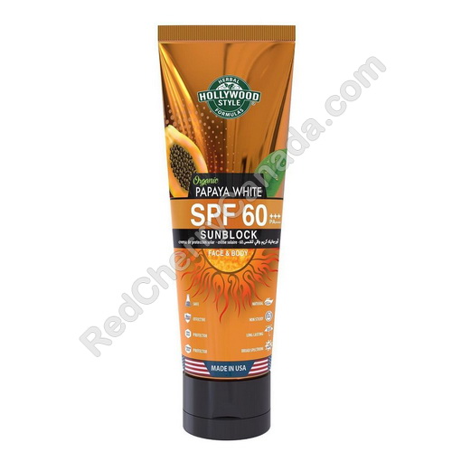 red cherry lashes HS Sunblock Papaya SPF60 100 ml