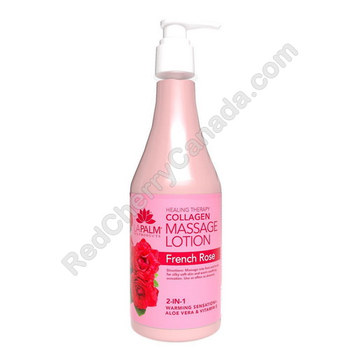 red cherry lashes La Palm Lotion French Rose 8 oz