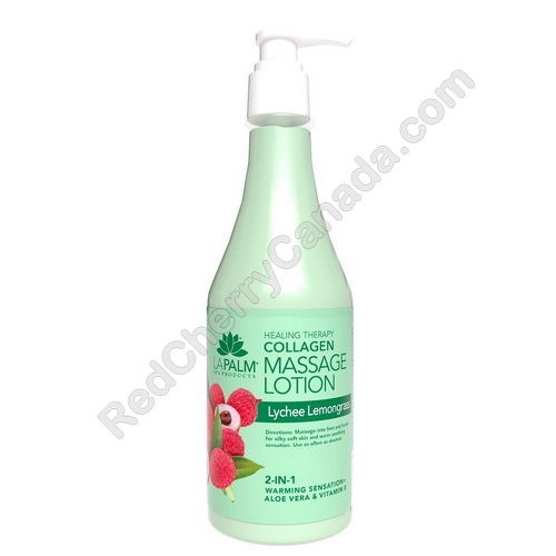red cherry lashes La Palm Lotion Lychee 8 oz