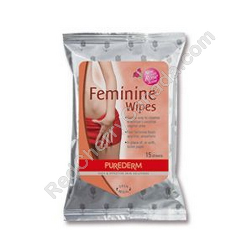 red cherry lashes PUREDERM Feminine Wipes 15/bag